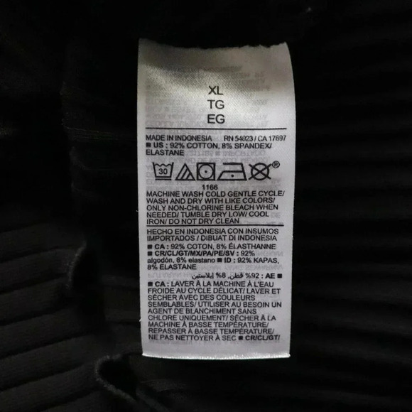 Old Navy Women's XL Black Ribbed Fitted Stretchy Cropped Sleeveless Tank Top - Picture 6 of 7